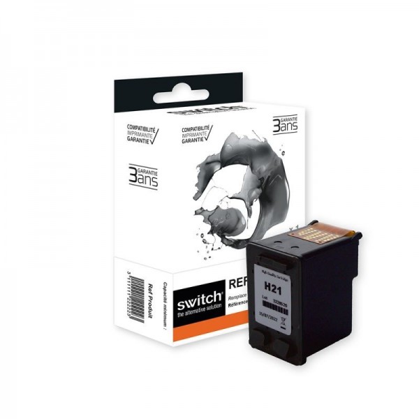HP 21 - CARTOUCHE BOITE SWITCH ÉQUIVALENTE À HP C9351AE - NOIR