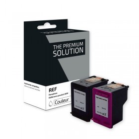 HP 62XL Noir Couleur - Pack cartouches d'encre remanufacturées grande capacité