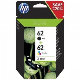 HP 62 / C2P07AE Noir Couleur - Cartouches d'encre originales