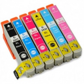 T2438  Pack Cartouches d'encre Compatible Epson