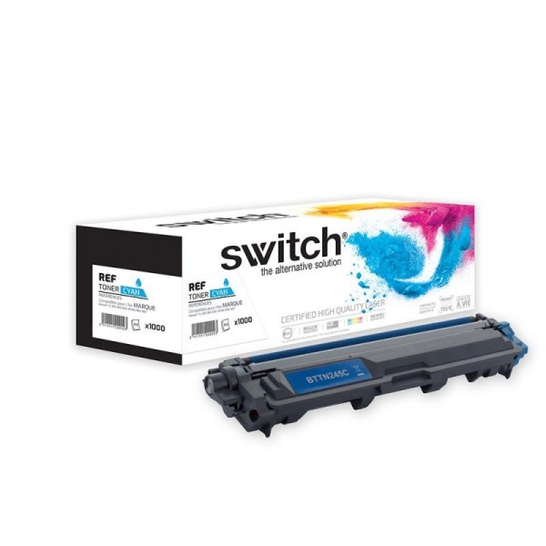 TN241 /TN245 Cyan  Toner compatible BROTHER - 1400 pages SWITCH
