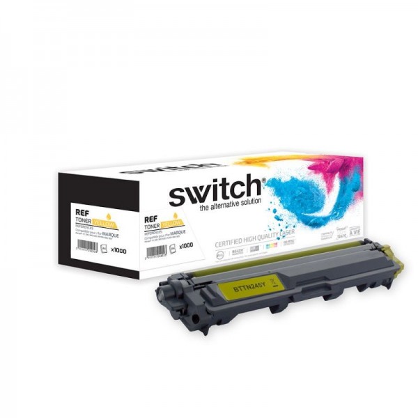 TN241/TN245 Jaune Toner compatible BROTHER  - 1400 pages SWITCH
