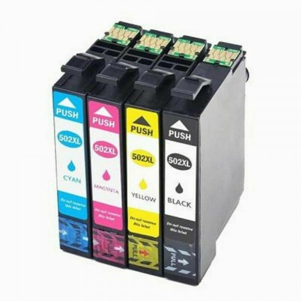 Pack Cartouches d'encre compatible Epson 502 XL Noir - Couleurs