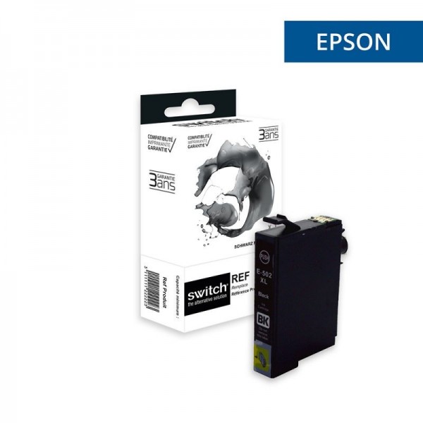 502 XL Noir Cartouche d'encre compatible Epson-Marque Switch