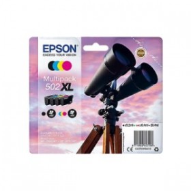Epson 502XL Noire et Couleurs Pack de 4 cartouches originales - haute capacité