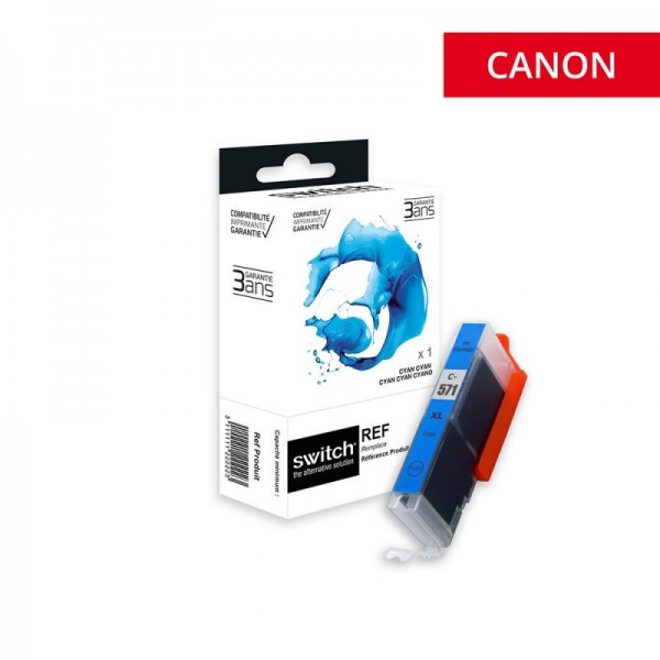 Cartouche encre Compatible CANON CLI-571 C XL Cyan-marque switch - Tcsink