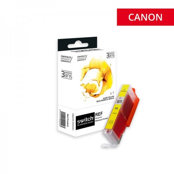 Cartouche encre Compatible CANON CLI-571 Y XL Jaune