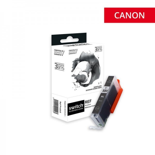 CLI551 Noire photo Cartouche Canon Compatible Premium - Marque switch