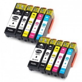 Epson 33XL cartouches encre compatibles - Lot de 10