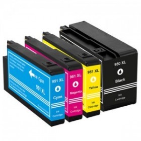 HP 950XL HP 951XL 3 Couleurs + noir - cartouches d'encre compatibles