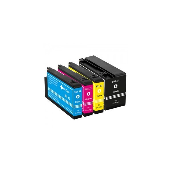 HP 950XL HP 951XL 3 Couleurs + noir - cartouches d'encre compatibles