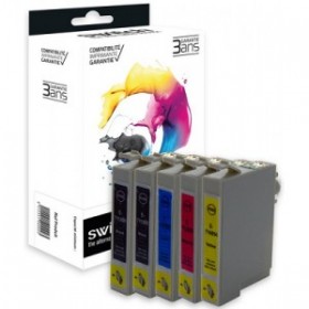 T0715 (Noire+Couleurs)  Cartouches Compatibles Multipack Epson Premium - Switch