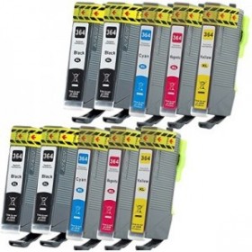 HP364 Compatible Pack  10 Cartouches  d'encre comaptible