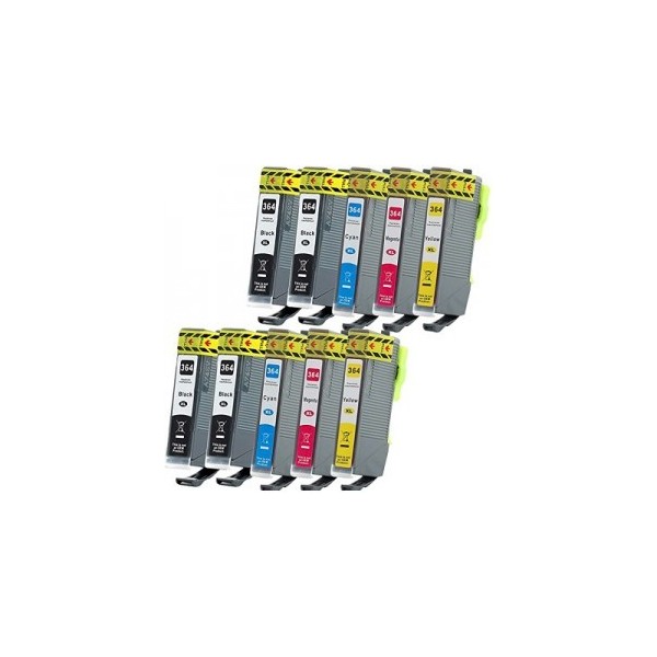 HP364 Compatible Pack  10 Cartouches  d'encre comaptible