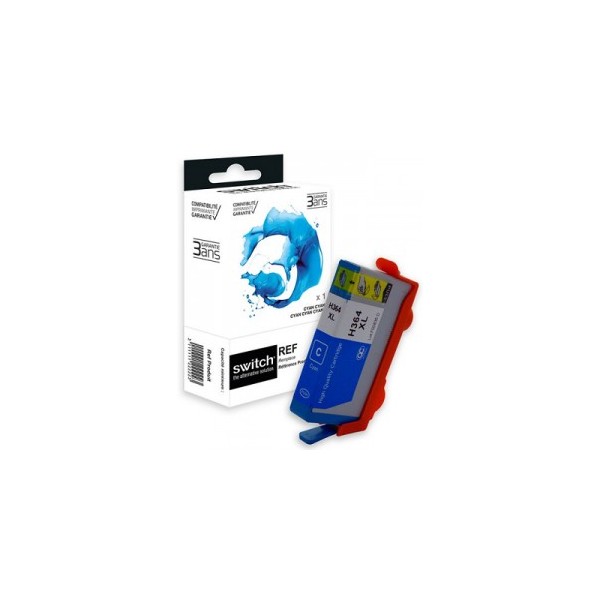 HP364 XL Cyan Cartouche Compatible Grande Capacité - Switch