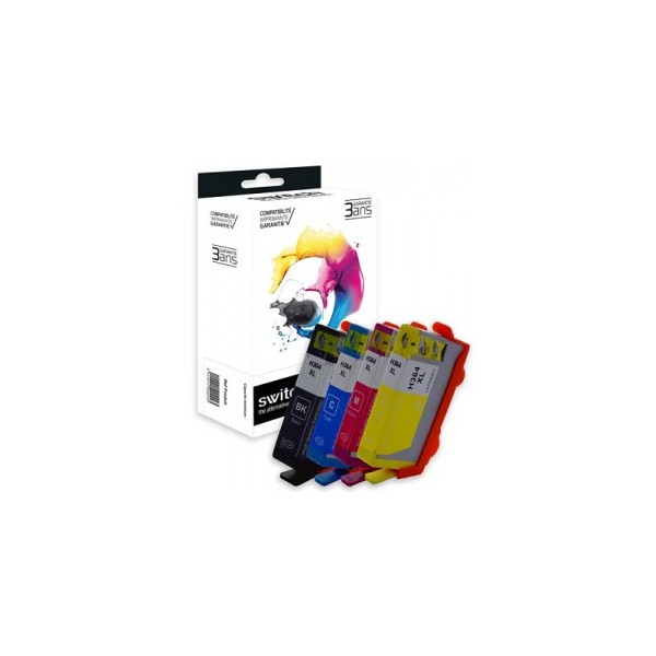 HP 364 pack 04 Cartouches d'encre Compatibles - Switch