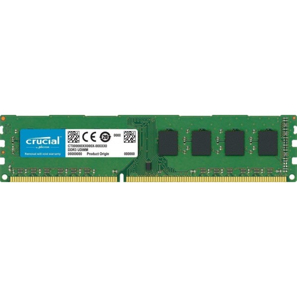 8 Go DDR3, Crucial Value , PC3-12800 1600 MHz CL11 1,35V