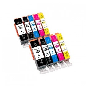 PGI 520/CLI 521  Cartouches Canon  Compatibles Premium   Lot de 10