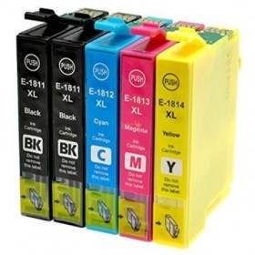 18XL  T1815  5 Cartouches  Compatible Multipack Epson Premium Grande Capacité