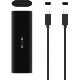 Boîtier externe Aisens M.2 (NGFF) pour SSD M.2 SATA/NVME vers USB 3.1 GEN2 - Noir