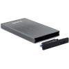 Boîtier externe Tooq pour disque dur/SDD 2,5" jusqu'à 9,5 mm SATA USB 3.0 - Gris
