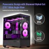 Boitier PC ATX,6 Ventilateurs PWM ARGB préinstallés