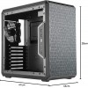 Boîtier Mini Tour ATX avec panneau latéral transparent pleine-surface
