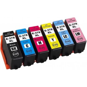 378 – Cartouches EPSON compatibles T3798 – 378XL Pack 6 cartouches en XL