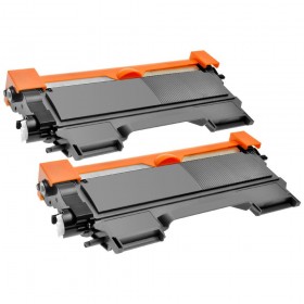 TN-2220 - LOT de 2 toners Brother  compatibles noirs (2600 pages x2)