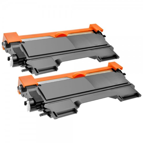 TN-2220 - LOT de 2 toners Brother  compatibles noirs (2600 pages x2)