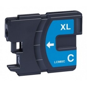 Brother LC980C/LC1100C Cyan : Cartouche Compatible- premium