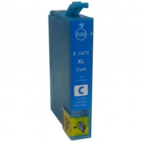 34XL / T3472 Cartouche générique équivalente au modèle Epson  Balle de Golf cyan