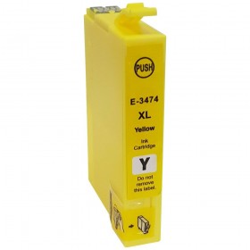 34XL / T3474  Cartouche générique équivalente au modèle Epson Balle de Golf jaune