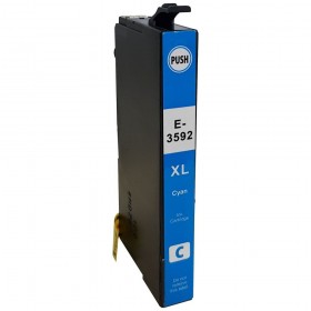 35XL / T3592 Cartouche générique équivalente au modèle Epson  Cadenas cyan