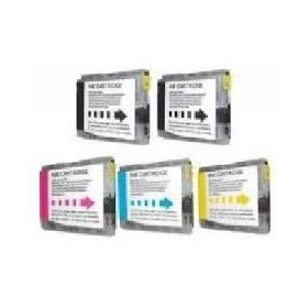 LC970 :Pack 5 Cartouches Compatible Brother 4 Couleurs