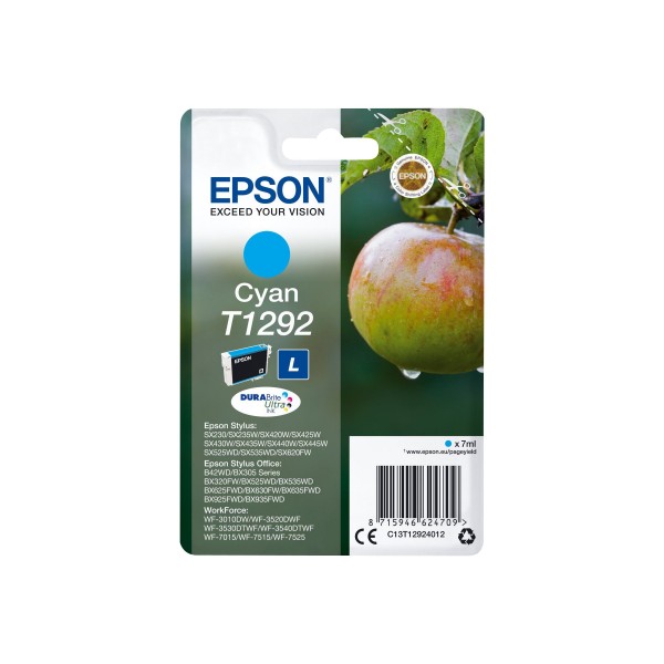 Epson T1292 Pomme - cyan - originale - cartouche d'encre