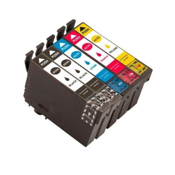 Epson 603XL Pack + 1 Noir cartouches d'encre compatibles Grande Capacité