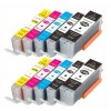 Cartouches encre Compatibles Canon PGI-570/CLI-571 XL - Lot de 10
