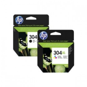 HP 304 XL Noir Couleur Cartouches encre HP Grande Capacité - pack