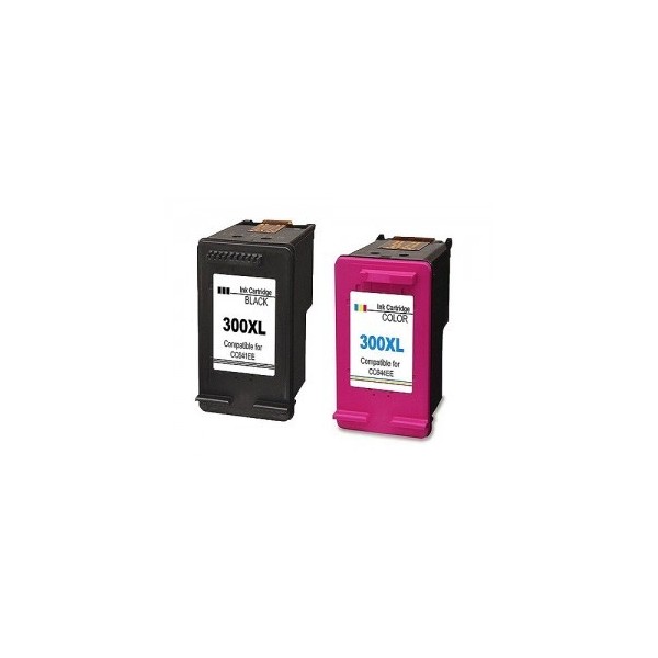 Compatible Pack HP 300 XL Cartouches Compatibles Grande Capacité
