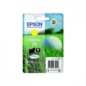 Cartouche Marque Epson 34 / T3464 jaune - Balle de Golf
