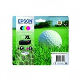 Epson T3476 - Pack de 4 cartouches d'encre epson 34XL - Balle de Golf