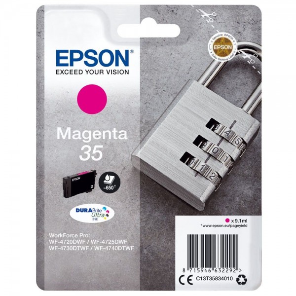 Epson 35 / T3583 Cartouche d'encre Epson Cadenas Magenta original